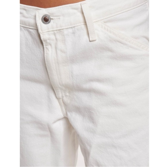 Levi's 94 Baggy Silvertab Loose Fit Straight Leg White Cargo Jeans NWT Size 30 - Picture 8 of 14